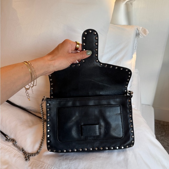 Rebecca Minkoff Black Studded Chain crossbody Bag - Picture 4 of 6
